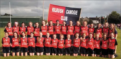  ??  ?? Kilrush were the highest finishing Wexford camogie team, contesting the Division 1 Cup quarter-finals.