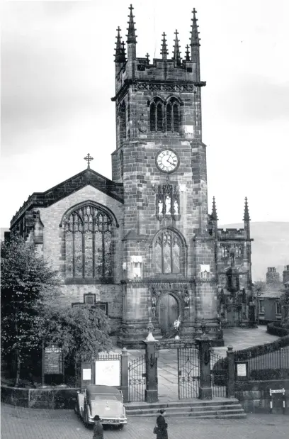  ??  ?? View of St Michael and All Angels Church from the Market Place