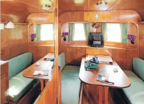  ?? Photo: Mike Heydon ?? Taking a shine: The interior of Kevin’s caravan features Swedish hardwood he has polished to a warm glow.