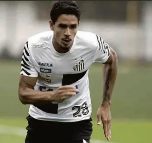  ??  ?? O zagueiro Lucas Veríssimo é o jogador que mais atuou pelo Santos no ano; descansado, ele promete estar bem para pegar Corinthian­s e Barcelona-EQU