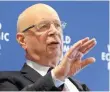  ?? Reuters ?? WEF Executive Chairman and founder Klaus Schwab attends a news conference in Cologny, near Geneva, on Tuesday. —