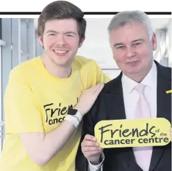  ??  ?? Eamonn Holmes with 23-year-old patient Jamie Haughton