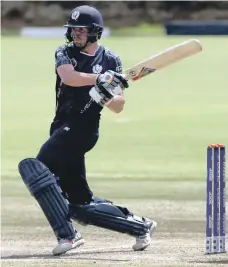  ?? ICC ?? Scotland’s Calum MacLeod top-scored with an unbeaten 157 as his side beat Afghanista­n by seven wickets