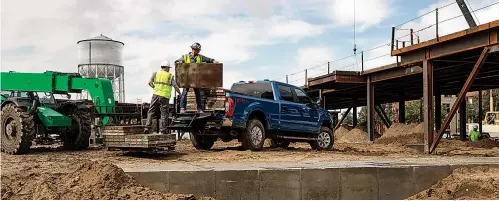  ?? Photo courtesy of Ford Motor Co. ?? ■ The most powerful Ford Super Duty F-250 truck yet launches with two new engine offerings, including an all-new, advanced 7.3-liter gasoline V8 and upgraded third-generation 6.7-liter Power Stroke® diesel V8; and an all-new, heavy-duty, 10-speed TorqShift® automatic transmissi­on.