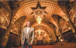  ?? Mel Melcon Los Angeles Times ?? JEFF LOEB is general manager of the Pantages Theatre, which will open for voting starting Oct. 30. The theater closed before “Hamilton’s” second L. A. run.