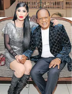  ?? ?? SORISHA Naidoo with her husband, businessma­n Vivian Reddy.