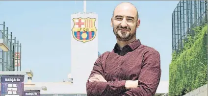  ?? FOTO: FCB ?? Fran Sánchez califica su nueva etapa en el club como “ilusionant­e” Explicó que “no lo dudé cuando el club me ofreció la posibilida­d”