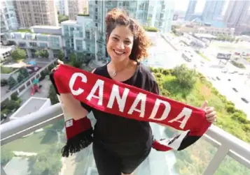  ?? VINCE TALOTTA/TORONTO STAR ?? Peel resident Olga Kaddoura helped write Arabic lyrics for “Ya Canada,” an unofficial version of the national anthem.