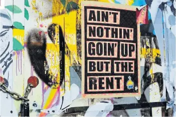  ?? ?? RENT STRIKE: Cash-strapped households are being hit by increases in rent payments.