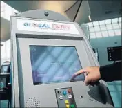  ?? Chris Hondros Getty Images ?? GLOBAL ENTRY kiosks can speed registered travelers. To renew, begin months or even a year ahead.