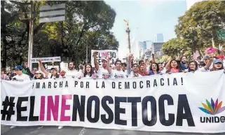  ?? ARACELI LÓPEZ ?? La libertad de manifestac­ión, imprescind­ible en la democracia.