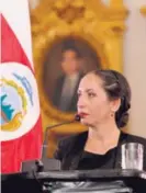  ??  ?? Carolina Hidalgo ofreció su primera conferenci­a de prensa.