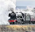  ??  ?? iChuffed: the Flying Scotsman on tour