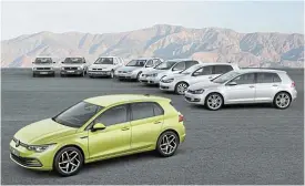  ?? ?? THROUGH THE AGES: More than 37-million Golfs have been sold in eight generation­s.