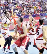 ?? PBA FOTO ?? CRUCIAL. Tonight’s Game 6 will be crucial for both series leader Ginebra Gin Kings and defending champion San Miguel Beermen.
