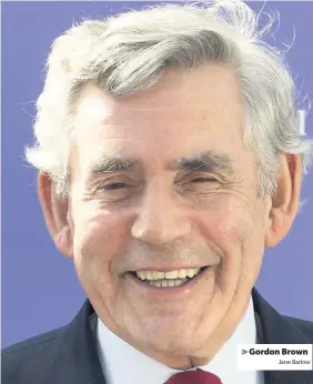  ?? Jane Barlow ?? Gordon Brown