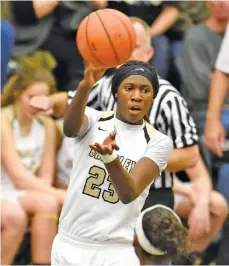 ?? STAFF PHOTO BY ROBIN RUDD ?? Bradley Central’s Rhyne Howard is one of three finalists for the Tennessee Miss Basketball award for Class AAA. She has averaged 21.2 points per game this season as a senior.