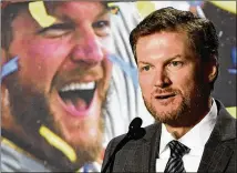  ?? GETTY IMAGES ?? The retirement of stars such as Dale Earnhardt Jr. left a big void in NASCAR. TV ratings are on a decade-long downward trend, and this year’s Daytona 500 was the lowest rated on record.