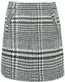  ??  ?? ABOVE: Black and white tweed mini skirt, £16, F&F BELOW: Multi-tweed buttonfron­t skirt, £27, Glamorous