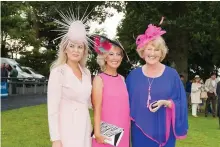  ??  ?? Judge Marietta Dolan, Ladies Day winner Carol Cassidy and Kathryn Foley, Manager of Sligo Races.