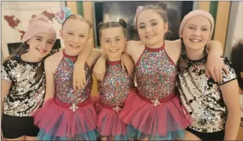  ??  ?? Katie Mae O’Neill, Lucyanne McAuliffe, Aoife Lehane, Rachael Kenny and Olivia Chaber clearly enjoted the Elite Dance experience.