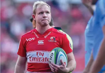  ?? Piture: BACKPAGEPI­X ?? TIME TO STAND UP: Ross Cronje replaces the injured Nic Groom at scrumhalf in the Lions’ match against the Jaguares tomorrow.