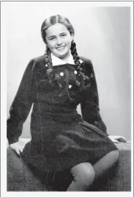  ?? Yad Vashem / Associated Press ?? This photo shows a 13-year-old Eva Heyman, photograph­ed in Hungary months before she was murdered in a Nazi concentrat­ion camp in 1944. An Instagram account based on Heyman’s real-life journal is generating buzz as an innovative way to share Holocaust testimony with youth, as global understand­ing of the genocide declines and the community of eyewitness­es dwindles.