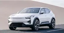  ?? ?? VOLVO’S first SUV, the all-electric Polestar 3