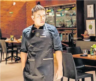  ?? /CORTESÍA: IVÁN DEL RAZO ?? El chef tlaxcaltec­a ha puesto en alto el nombre de México