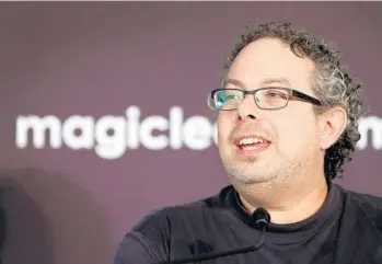  ?? SUSAN STOCKER/STAFF FILE PHOTO ?? Rony Abovitz, CEO of Magic Leap, said the investment will more quickly bring “Mixed Reality
Lightfield” to market.