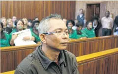  ?? THE NEW YORK TIMES ?? Chumlong Lemthongth­ai, a Thai convicted in South Africa in a rhino-hunting scheme, during a hearing following his arrest in Pretoria, South Africa in 2011.