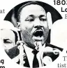  ??  ?? SPEECH Luther King