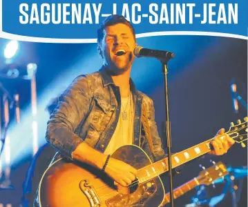  ??  ?? Heureux de se retrouver dans une programmat­ion des Rythmes du Monde, Marc Dupré sera ce soir au Saguenay.