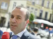  ?? (Photo AFP) ?? Manfred Weber, candidat du PPE (conservate­urs), candidat pour succéder à Jean-Claude Juncker.