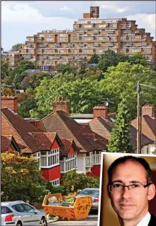  ??  ?? Cost crisis: Housing in South London and, inset, Alex King