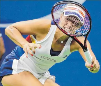  ?? FOTO: DPA ?? So früh wie seit 2010 nicht mehr verabschie­det sich Angelique Kerber von den US Open in New York.