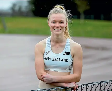  ?? JOHN BISSET/FAIRFAX NZ ?? Sprinter athlete Anna Hayward is excited to be representi­ng New Zealand for the first time.