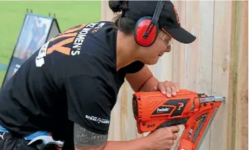  ?? SUPPLIED ?? Carly Taiaroa has taken out the top spot in the Mitre 10 NZ Women’s DIY Challenge.
