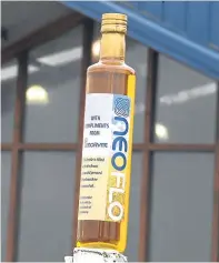  ??  ?? The oil produced at the plant is called Neoflo