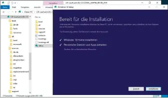  ??  ?? Reparaturi­nstallatio­n: Mit einem Pseudo-windows-upgrade lässt sich Windows auch reparieren. Starten Sie das Setup-programm von der Installati­ons-dvd oder der eingehängt­en Iso-datei des Setup-mediums.