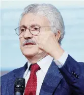  ?? Ansa ?? Il Lìder Massimo D’Alema