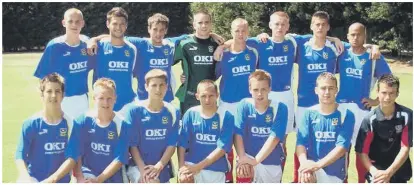  ??  ?? FLASHBACK Joe Oastler is pictured back row far left in this Pompey Academy team photo from 2007. Below right - with Matt Ritchie and Joel Ward after signing scholarshi­p forms for the Blues. Below left - Oastler during his one season at Gosport Borough, in 2016/17