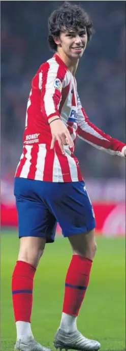  ??  ?? João Félix, en el Atlético-Sevilla del 7 de marzo en LaLiga.