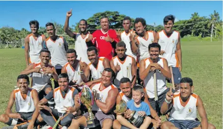  ?? Photo: Nicolette Chambers ?? Stingers hockey players at Nadovu ground in Lautoka on November 18, 2018.