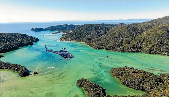  ?? NELSON TASMAN AIR ?? Autumn is a good time to explore Abel Tasman National Park because the crowds have gone, but the winter weather hasn’t set in.