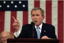  ?? AP ?? President George W. Bush gives his State of the Union address on Jan. 29, 2002.