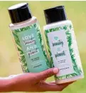  ??  ?? Love Beauty and Planet Tea Tree Oil and Vetiver collection