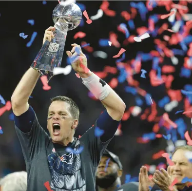  ?? AP FILE ?? Seven-time Super Bowl champion Tom Brady announced on social media Wednesday that he was retiring from the NFL after 23 seasons.