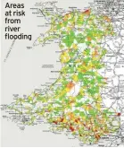  ?? ?? Areas at risk from river flooding