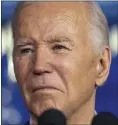  ?? ALEX BRANDON — THE ASSOCIATED PRESS ?? President Joe Biden speaking at a campaign event Tuesday at the Scranton Cultural Center in Scranton.